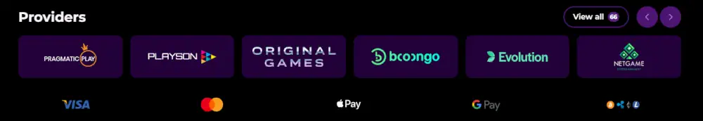 Principais provedores de software da Spinmama e métodos de pagamento seguros aceitos